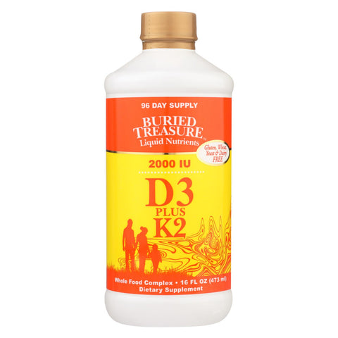 Buried Treasure - Liquid D3 With K2 - 16 Fl Oz