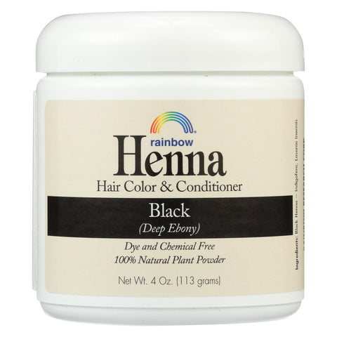 Rainbow Research Henna Hair Color And Conditioner Persian Black Deep Ebony - 4 Oz