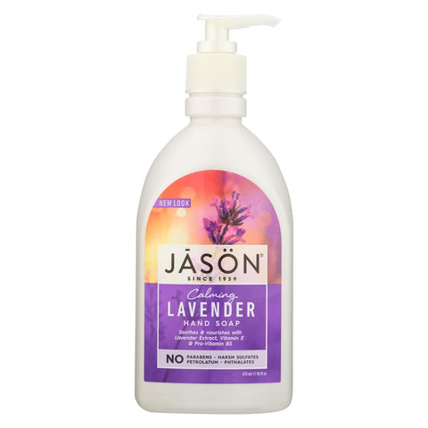 Jason Pure Natural Hand Soap Calming Lavender - 16 Fl Oz