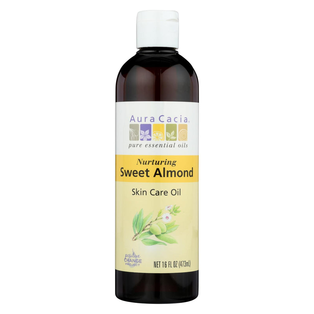 Aura Cacia - Natural Skin Care Oil Sweet Almond - 16 Fl Oz