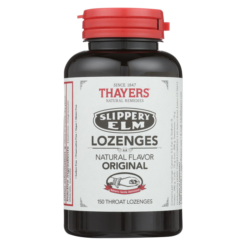 Thayers Slippery Elm Lozenges Original - 150 Mg - 150 Lozenges