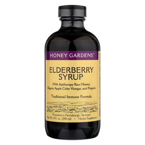 Honey Gardens Apiaries Organic Honey Elderberry Extract With Propolis - 8 Fl Oz