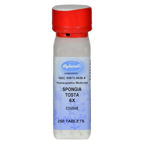 Hylands Homeopathic Spongia Tosta 6x - 250 Tablets