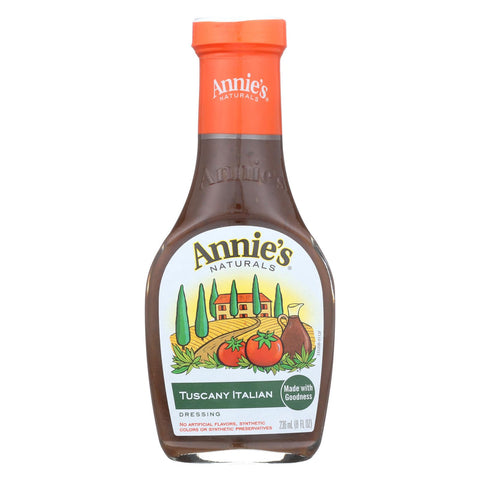 Annie's Naturals Dressing Tuscany Italian - Case Of 6 - 8 Fl Oz.