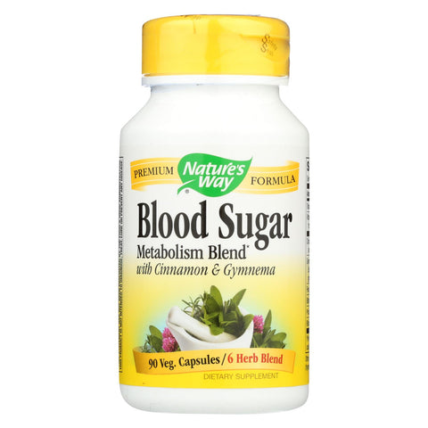 Nature's Way - Blood Sugar Metabolism Blend - With Cinnamon And Gymnema - 90 Veg Capsules