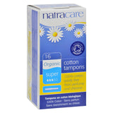 Natracare 100% Organic Cotton Tampons Super W-applicator - 16 Tampons