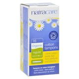 Natracare 100% Organic Cotton Tampons Regular W- Applicator - 16 Tampons