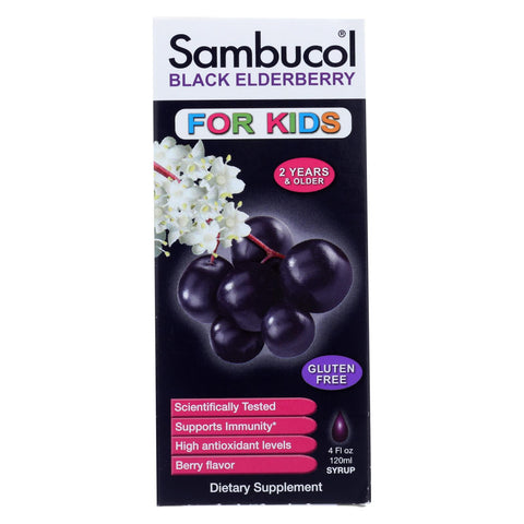 Sambucol - Black Elderberry Liquid For Kids - 4 Fl Oz