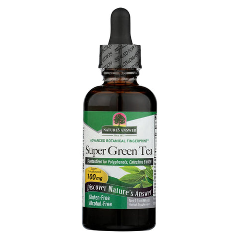 Nature's Answer - Super Green Tea Alcohol And Sugar Free - 2 Fl Oz