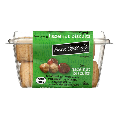 Aunt Gussie's Biscuits - Sugar Free Hazelnut - Case Of 8 - 8 Oz.