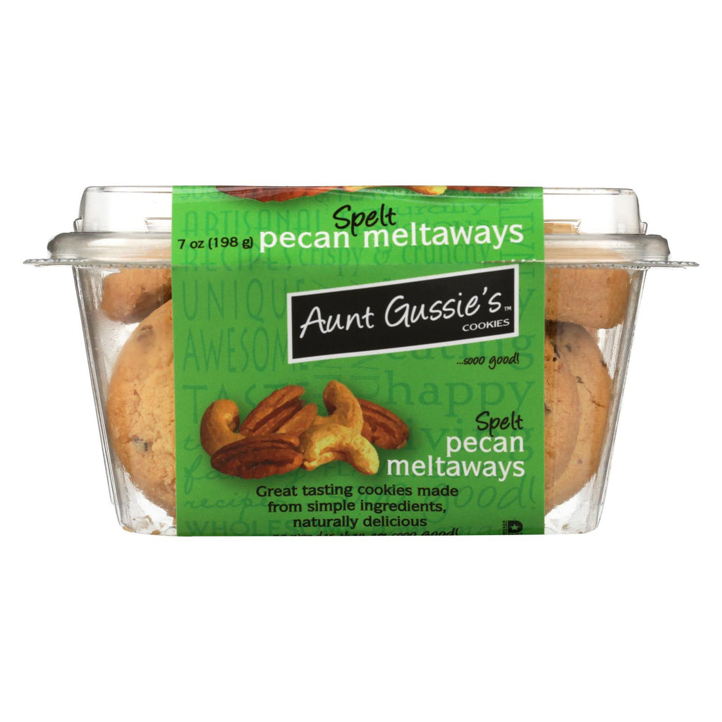 Aunt Gussie's Pecan Meltaways - Sugar Free - Case Of 8 - 7 Oz.