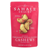 Sahale Snacks Cashews Glazed Nuts - Pomegranate And Vanilla - Case Of 6 - 4 Oz.