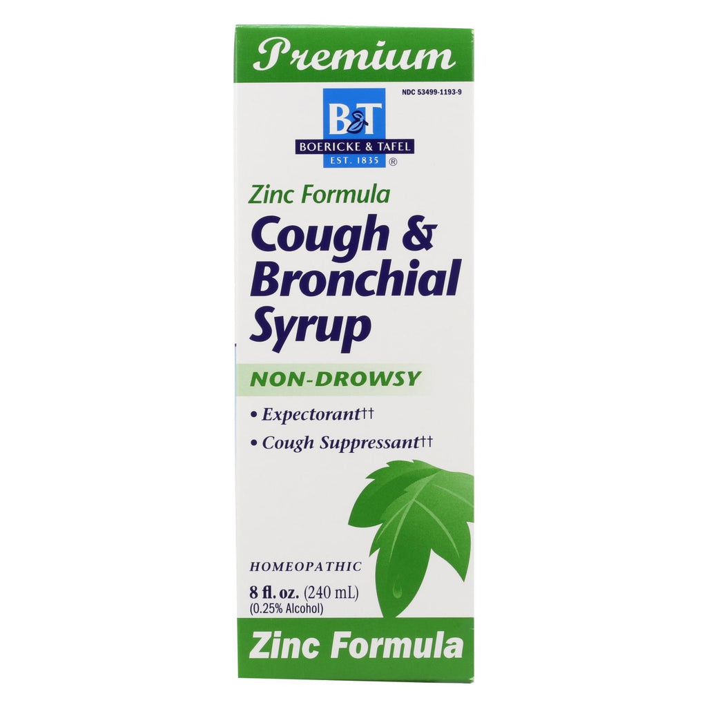 Boericke And Tafel - Cough And Bronchial Syrup With Zinc - 8 Fl Oz