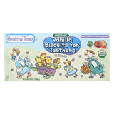 Healthy Times Organic Biscuits For Teethers - Vanilla - Case Of 12 - 6 Oz.