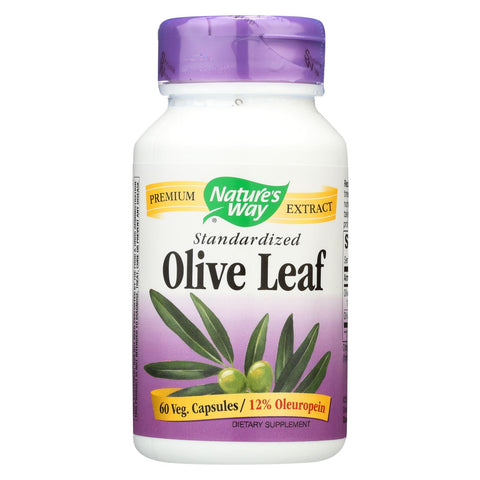 Nature's Way - Olive Leaf Standardized - 60 Capsules