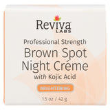 Reviva Labs - Brown Spot Night Cream With Kojic Acid - 1 Oz