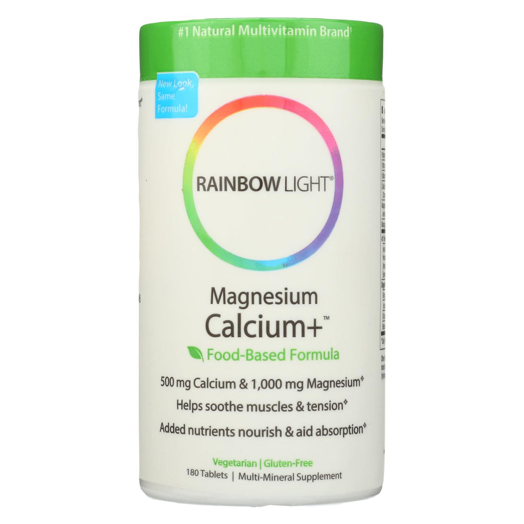 Rainbow Light Magnesium Calcium Plus - 180 Tablets