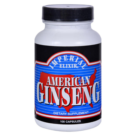 Imperial Elixir American Ginseng - 100 Capsules