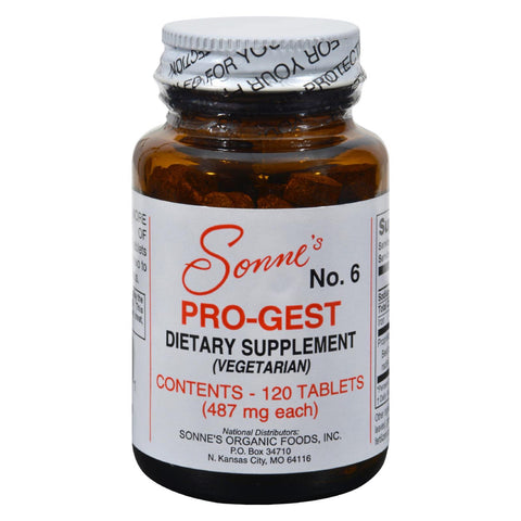 Sonne's Pro-gest Vegetarian No 6 - 120 Tablets