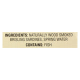 Crown Prince Brisling Sardines In Spring Water - Case Of 12 - 3.75 Oz.