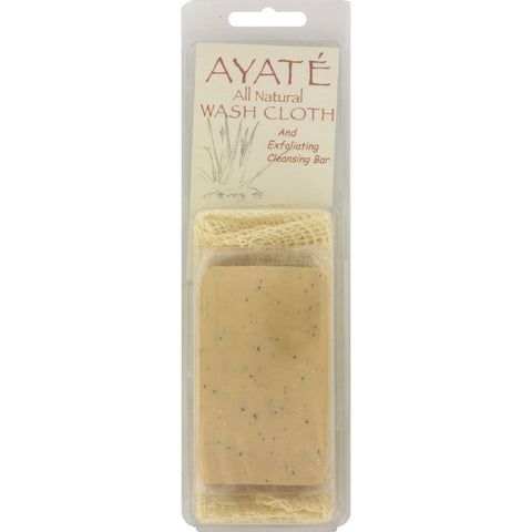 Thai Deodorant Stone Ayate All Natural Wash Cloth With Cleansing Bar - 1 Bar