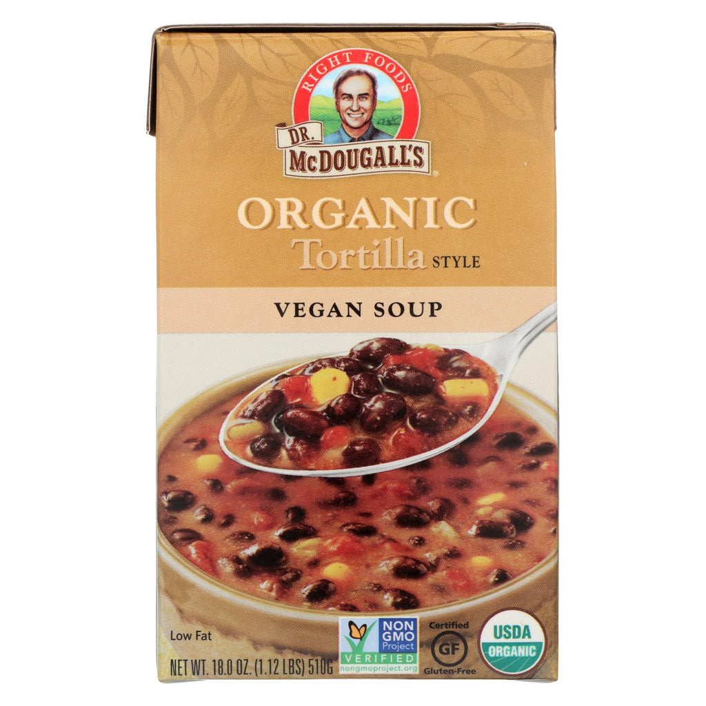 Dr. Mcdougall's Organic Tortilla Soup - Case Of 6 - 18 Oz.