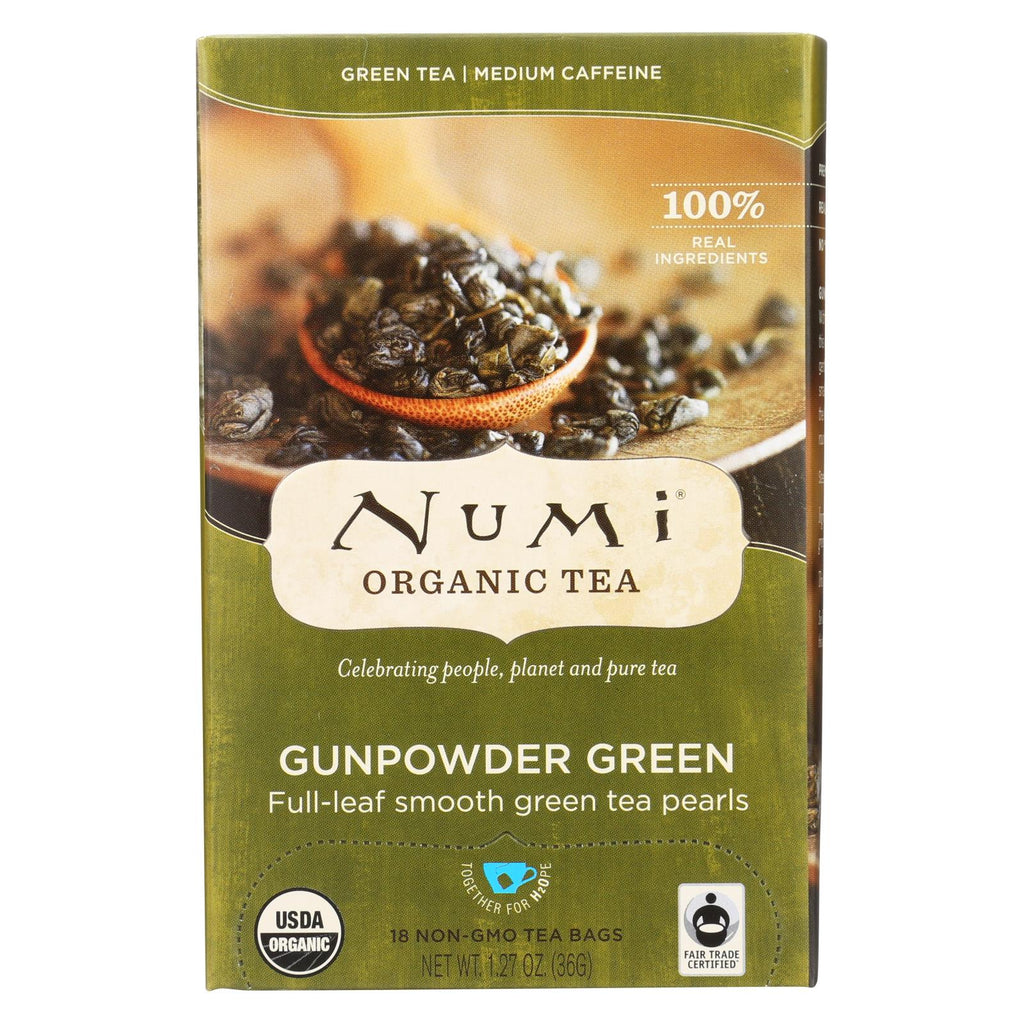 Numi Tea Gunpowder Green Organic Tea - 18 Bags