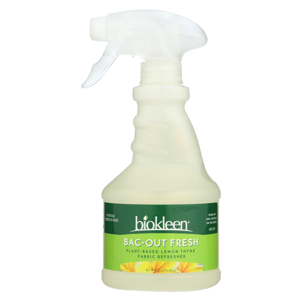 Biokleen Bac-out Fresh Natural Fabric Refresher - Lemon Thyme - Case Of 6 - 16 Oz