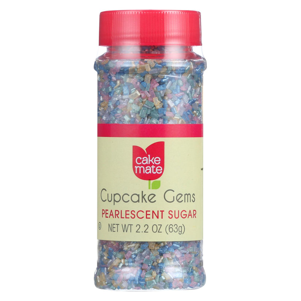 Cake Mate - Decorating Cupcake Gems - Pearlescent Sugar - 1.75 Oz - Case Of 6