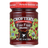 Crofters Fruit Spread - Organic - Premium - Four Fruit - 10 Oz - Case Of 6