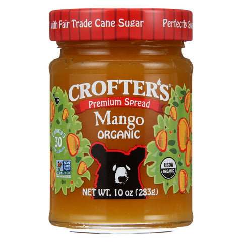 Crofters Fruit Spread - Organic - Premium - Mango - 10 Oz - Case Of 6