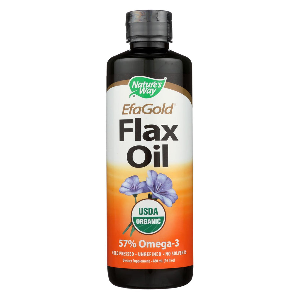 Nature's Way - Efagold Flax Oil Organic - 16 Fl Oz