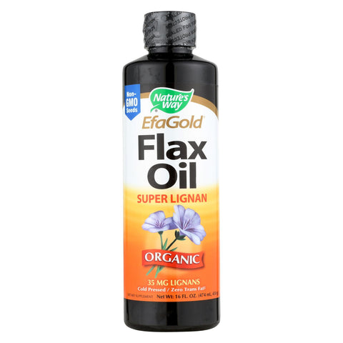 Nature's Way - Efagold Flax Oil Super Lignan - 16 Fl Oz