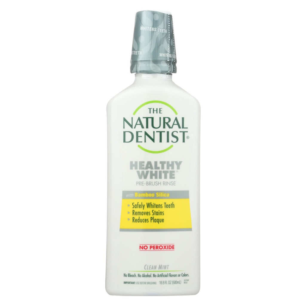 Natural Dentist Pre-brush Whitening Rinse - Clean Mint - 16.9 Oz