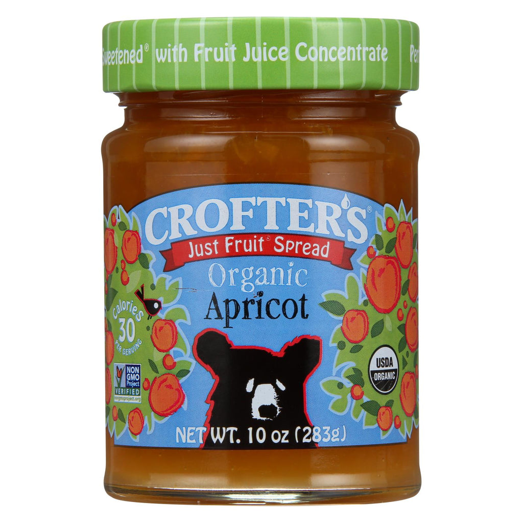 Crofters Fruit Spread - Organic - Just Fruit - Apricot - 10 Oz - Case Of 6