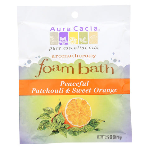 Aura Cacia - Foam Bath Peaceful Patchouli And Sweet Orange - 2.5 Oz - Case Of 6