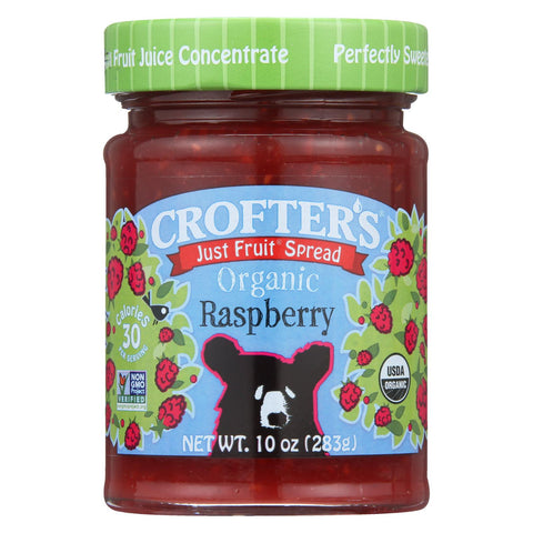 Crofters Fruit Spread - Organic - Just Fruit - Raspberry - 10 Oz - Case Of 6