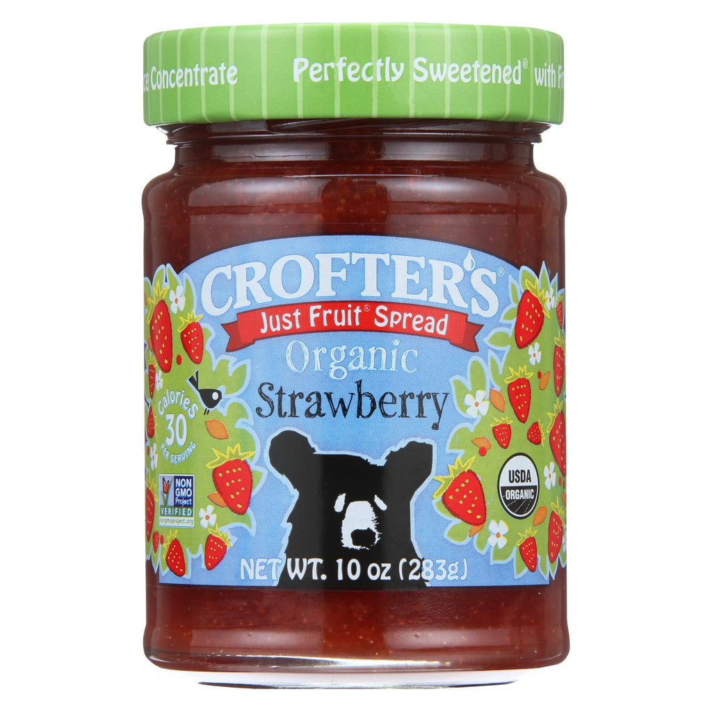 Crofters Fruit Spread - Organic - Just Fruit - Strawberry - 10 Oz - Case Of 6