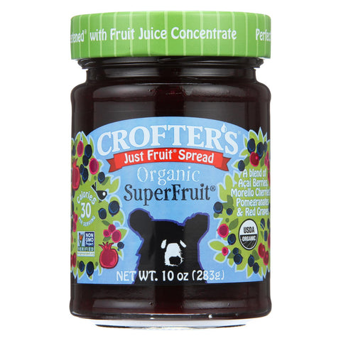 Crofters Fruit Spread - Organic - Just Fruit - Superfruit - 10 Oz - Case Of 6