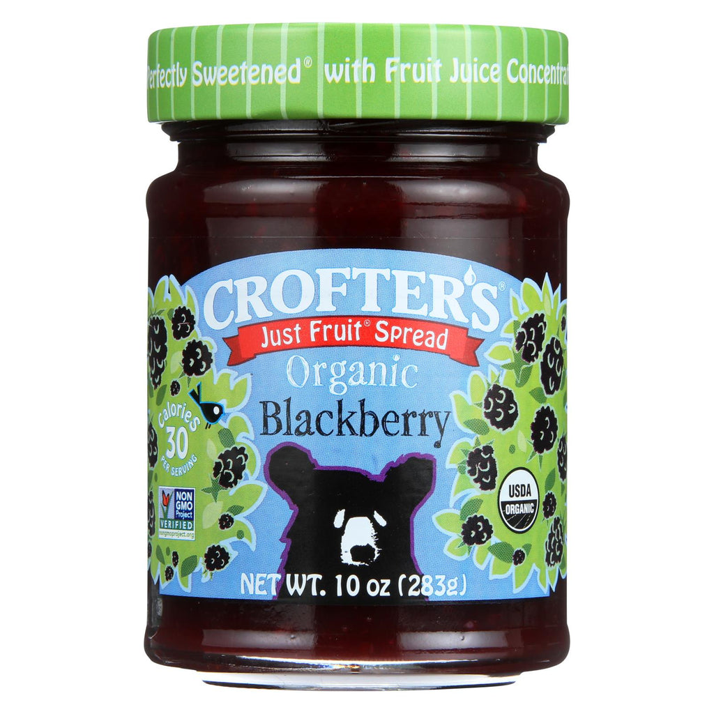 Crofters Fruit Spread - Organic - Just Fruit - Blackberry - 10 Oz - Case Of 6