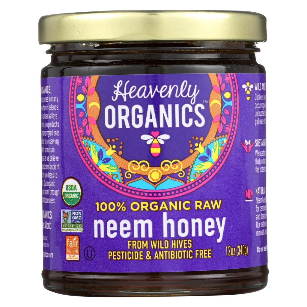 Heavenly Organics Organic Honey - Wild Forest - Case Of 6 - 12 Oz.