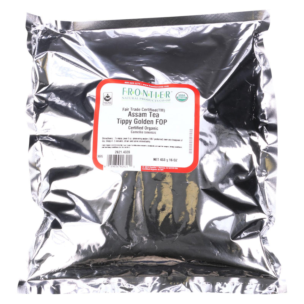 Frontier Herb Tea - Organic - Fair Trade Certified - Black - Assam - Flowering Orange Pekoe Grade - Bulk - 1 Lb