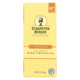 Scharffen Berger Chocolate Bar - Dark Chocolate - 62 Percent Cacao - Semisweet - Fine Artisan - 3 Oz Bars - Case Of 12