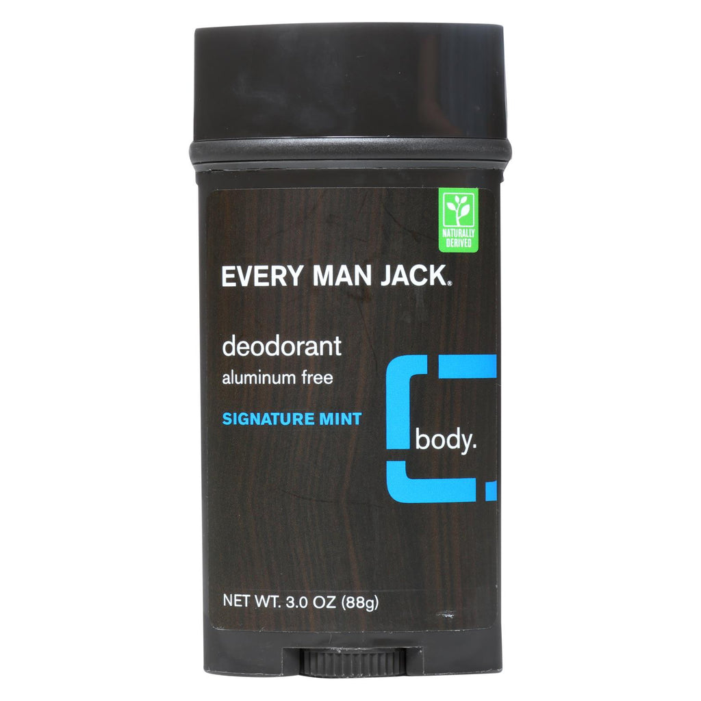 Every Man Jack Body Deodorant - Signature Mint - Aluminum Free - 3 Oz