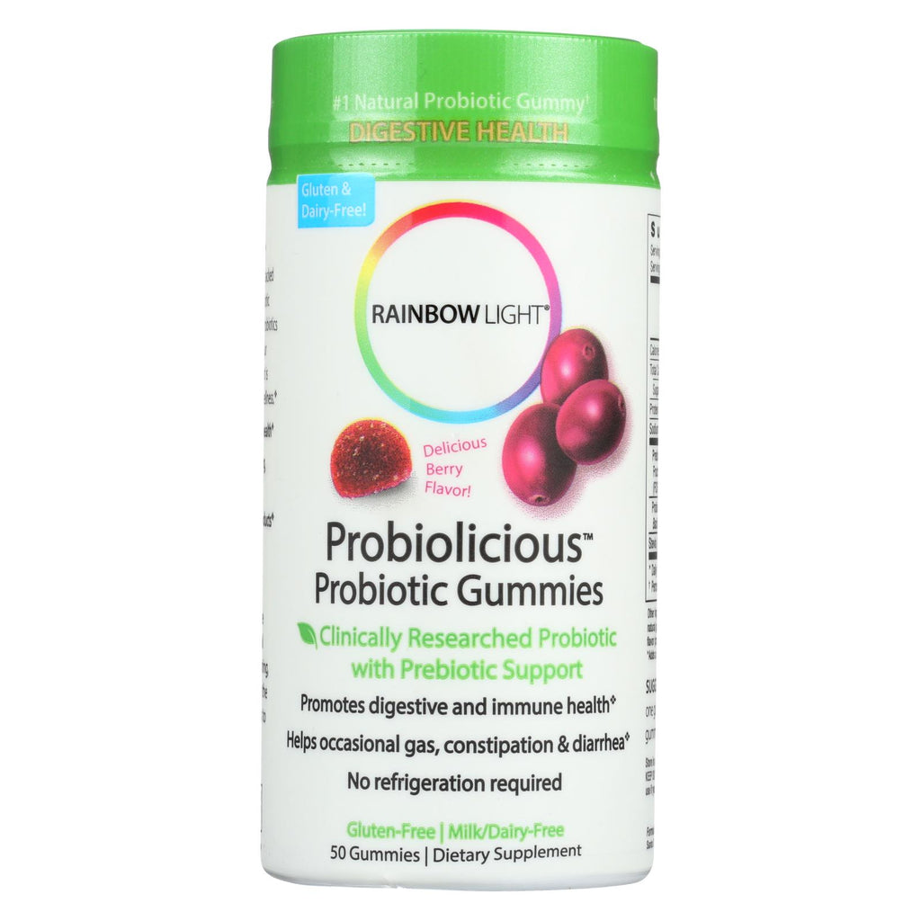 Rainbow Light Probiolicious Gummies Natural Cranberry - 50 Gummies