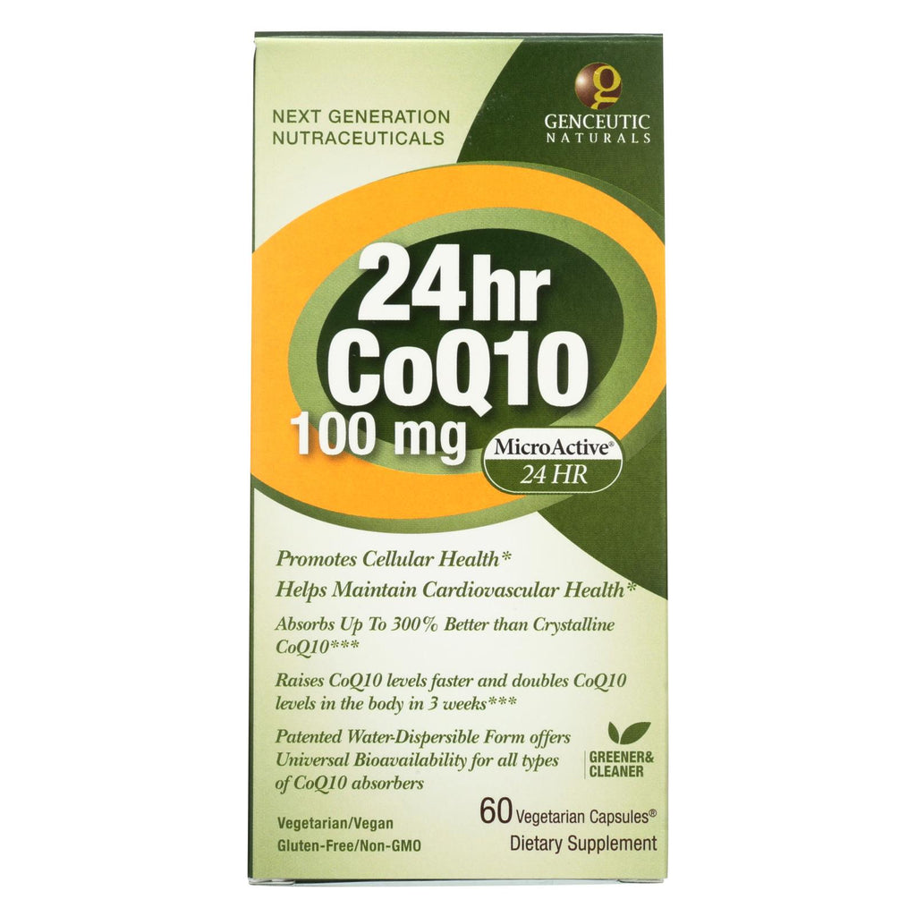 Genceutic Naturals 24 Hour Coq10 - 100 Mg - 60 Vcaps