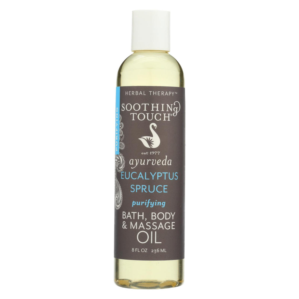 Soothing Touch Bath Body And Massage Oil - Purifying - Eucalyptus Spruce - 8 Oz