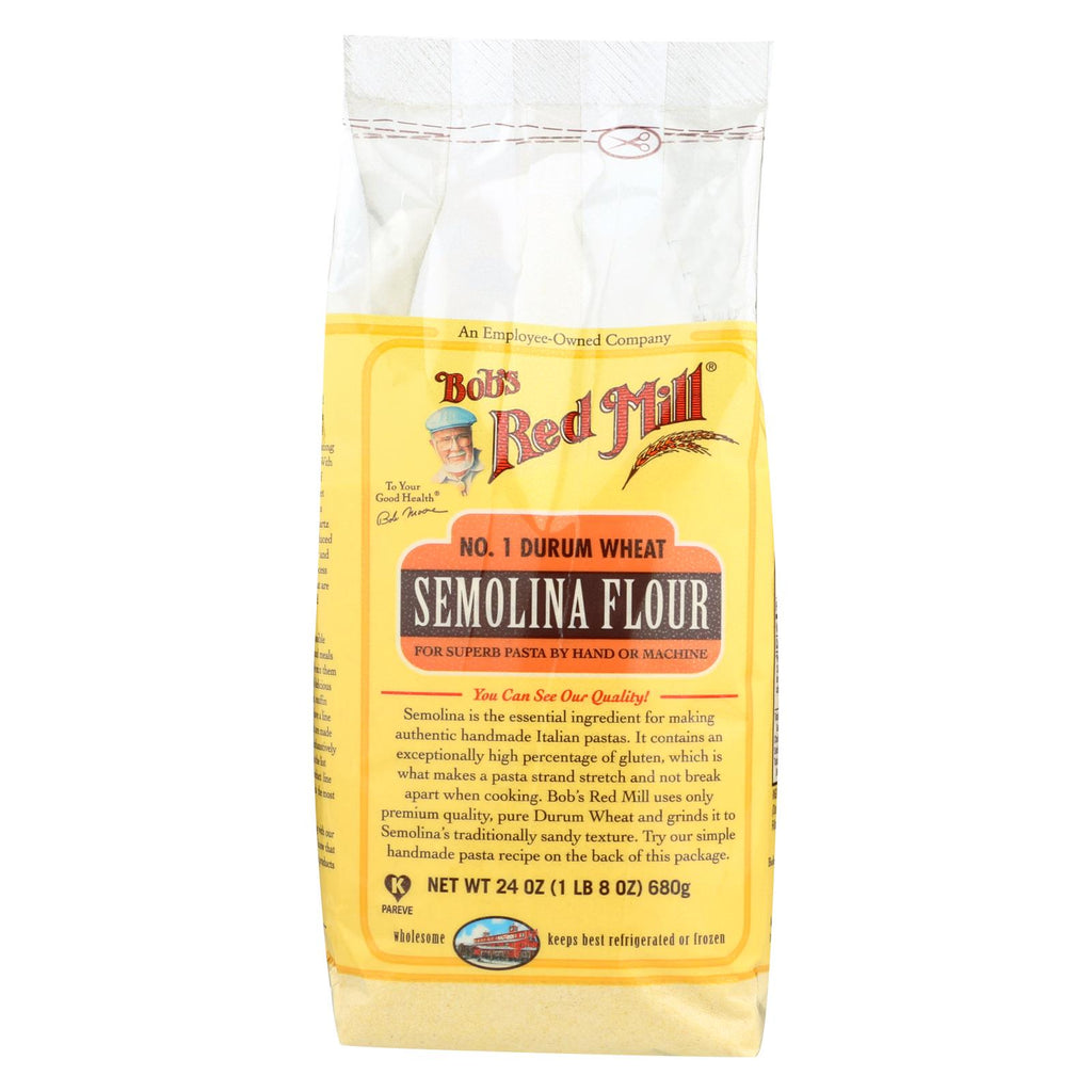 Bob's Red Mill - Semolina Pasta Flour - 24 Oz - Case Of 4