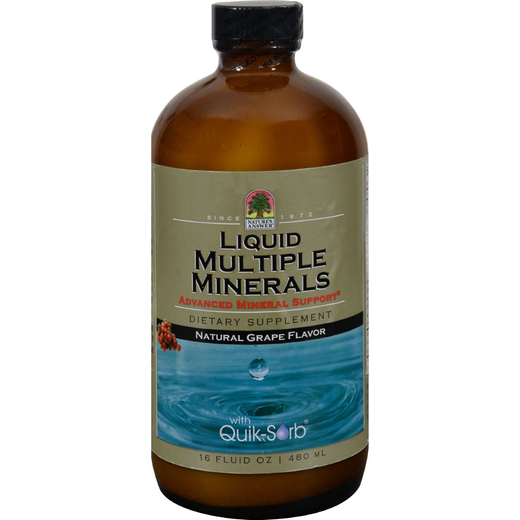 Nature's Answer - Liquid Multiple Minerals Grape - 16 Fl Oz