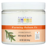 Aura Cacia - Aromatherapy Mineral Bath Warming Balsam Fir - 16 Oz